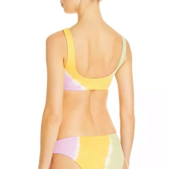 L*Space Lizzy Tie Dye Diagonal Sunburst Bikini Top NWT Size Large - Picture 4 of 15
